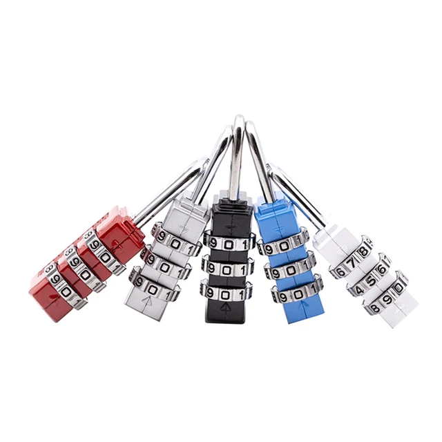 Nice 3 Digit Dial Combination Code Number Lock Padlock For Luggage Zipper Bag Backpack Handbag Suitcase Drawer Durable Locks 4