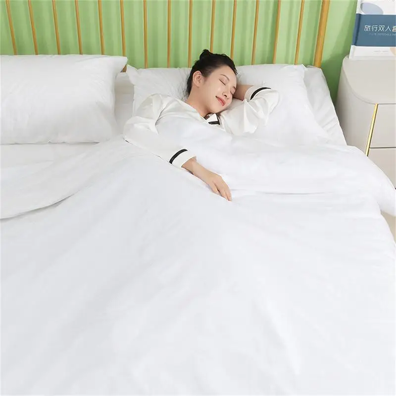Travel Disposable Bed Sheet Quilt Cover Anti-Dirty Hotel Sleeping Bag Bed Sheets Portable Dirty Quilt Cover Bedsheet Travel Hote 5