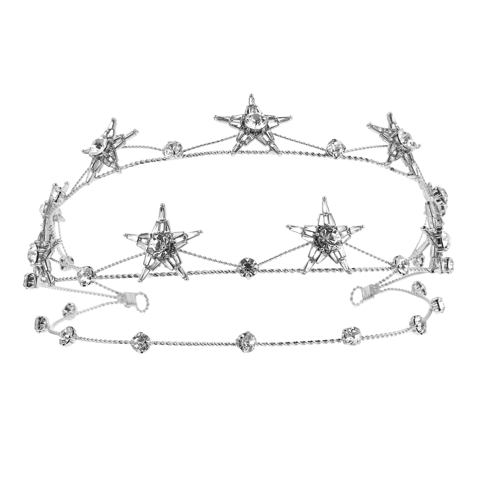 

Alloy Stars Goddess Crown Headband Bridal Headpiece Tiara Wedding Accessory