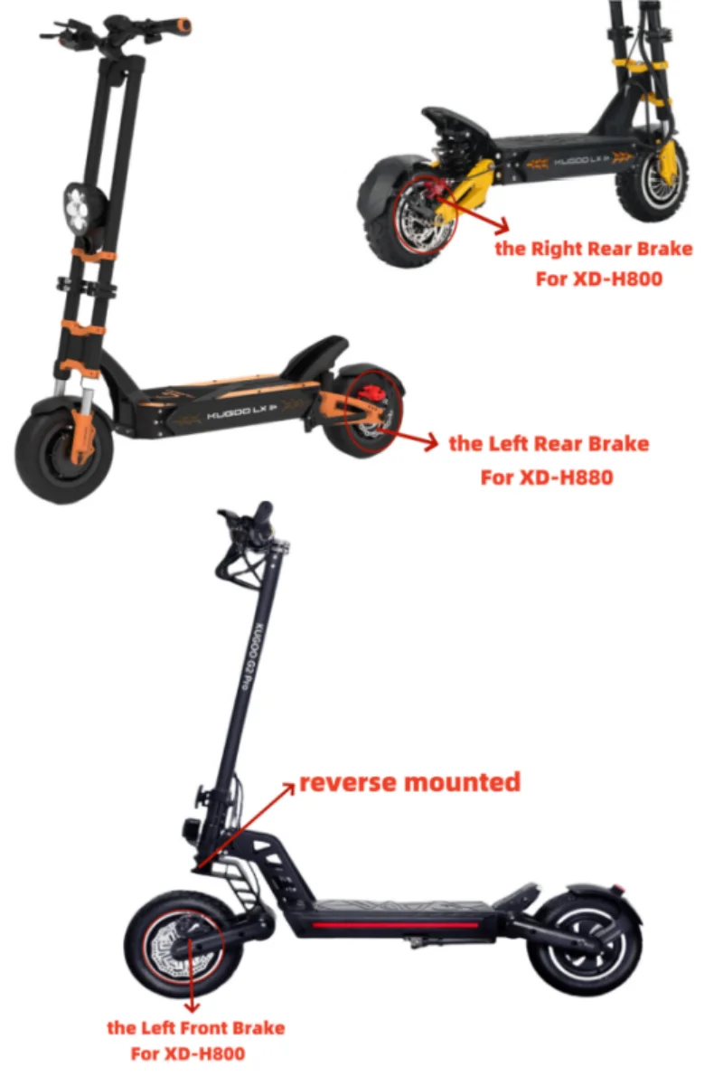KUKIRIN E-Bike Scooter Bremse 2-PIN-Stecker für KUKIRIN G2, G2 MAX, G2 Master, G3 PRO, G4 Scooter Umbau Vorderbremse oder Hinterbremse – Detail 15