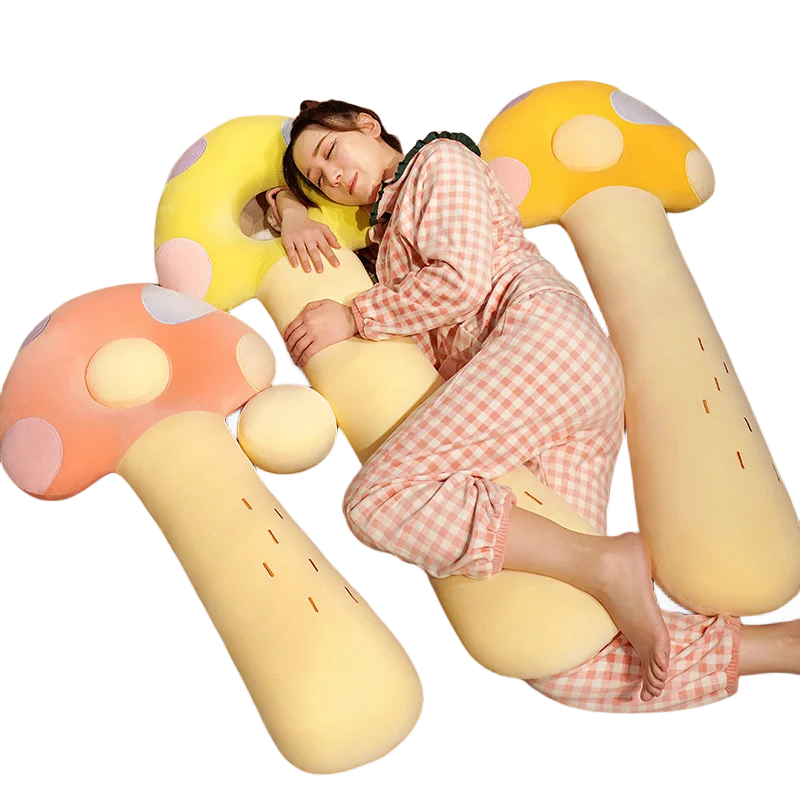 

Cute 100/130cm Plush Mushroom Throw Pillow Cushion Stuffed Plant Mushroom Toys Pregnant Bed Sleep Home Decor Birthday Kids Gift