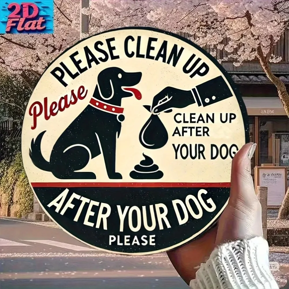 Vintage Keep It Clean Funny Pet Owner Sign Metal Wall Decor for Home ...