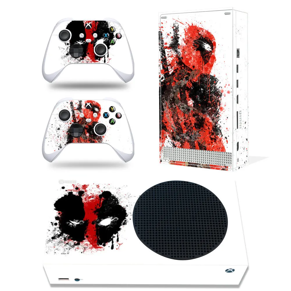 Marvel Iron Man Spiderman Skin Sticker Decal Cover for Xbox Series S Console and 2 Controllers Xbox Series S Skin Sticker Vinyl 