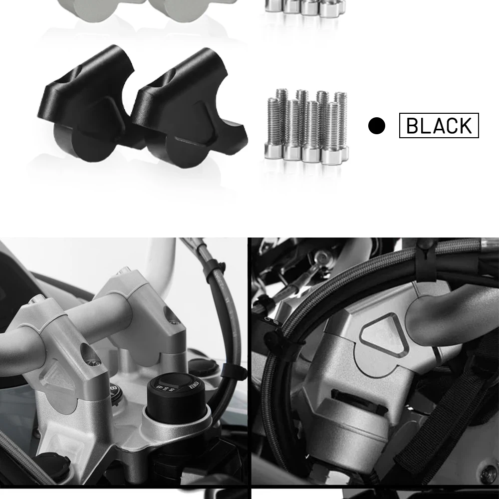Für BMW R1250GS R 1250 GS R1200GS LC Abenteuer ADV S1000XR Motorrad Lenker Riser 32 MM Drag Griff Bar Clamp verlängern Adapter – Detail 7