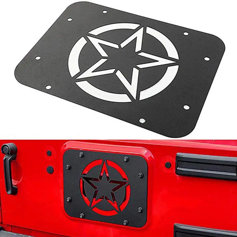 For Baffle Car Exhaust Port Cover Tailgate Protective Cover Automotive Vent Plate Protector Replacement Accessories