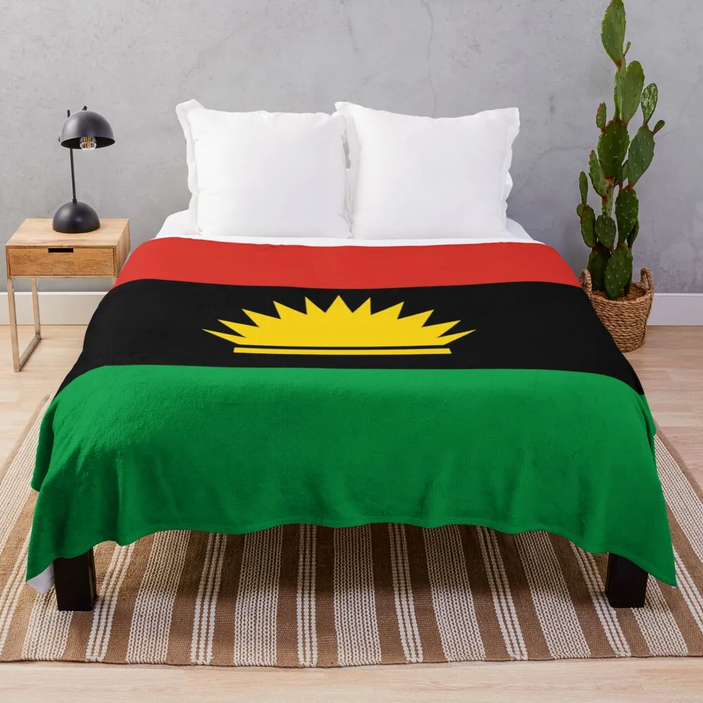 

Biafra Flag Throw Blanket Summer Blanket