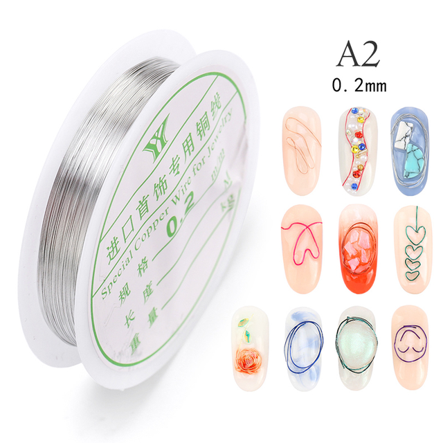 Nail Art Copper Thread Jewelry Metal Thread Nail Art Copper Thread Nail Accessories DIY Bead String Jewelry Accessories
