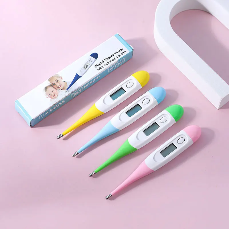 8 Seconds Backlit Fever Thermometer Medical Household Digital LCD Medical Fast Measure Kids Baby Child Adult Body Soft