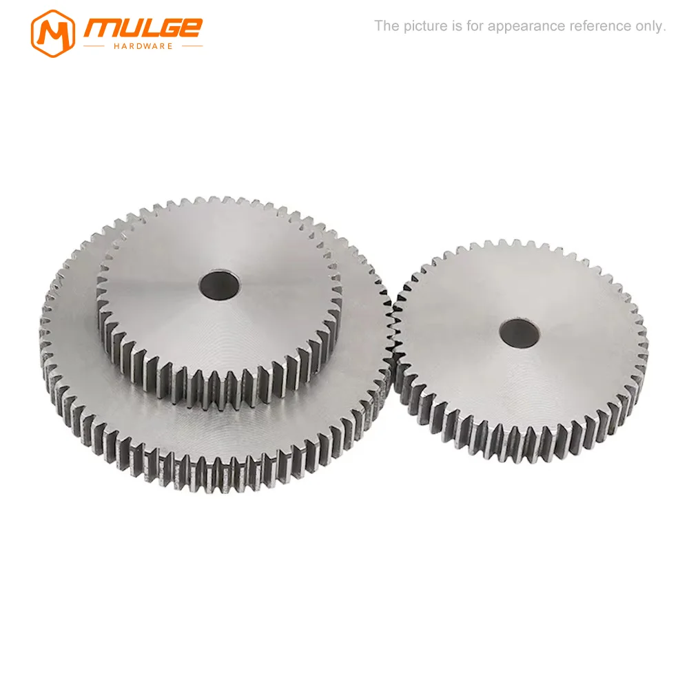 Spur Gear 1M-51T/52T/53T/54T/55T/56T/57T/58T/59T/60Teeth SC45# Carbon Steel Material Cylindrical Gear Transmission Accessories