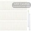 160-12Pcs LED Taper Candle with Flickering Flame Flameless Battery Operated Candles for Wedding Valentine Dinner Decoration