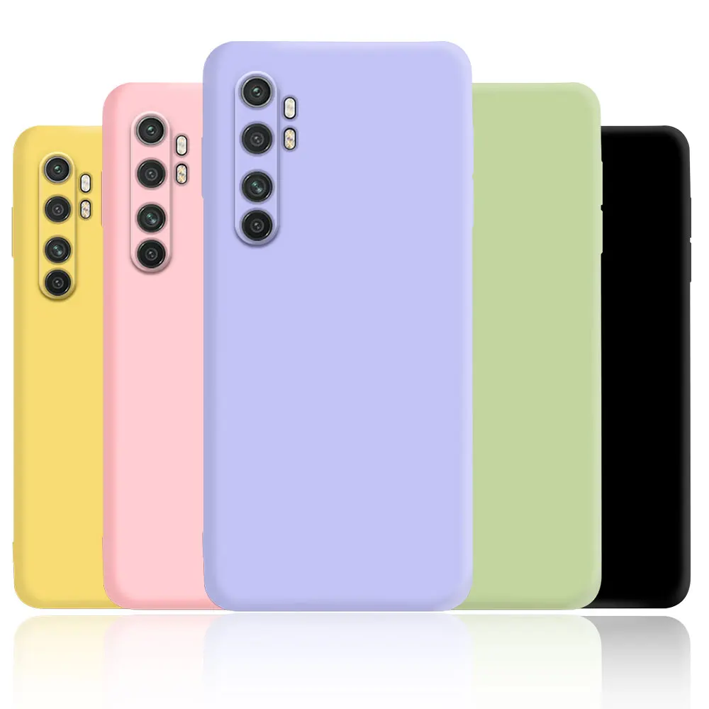 Per Xiaomi Note 10 Lite Custodia Viola Nero Custodie In Silicone Per Xiaomi Note 10 Lite Cover Fundas Per Xiaomi Mi Note 10 Lite Coque