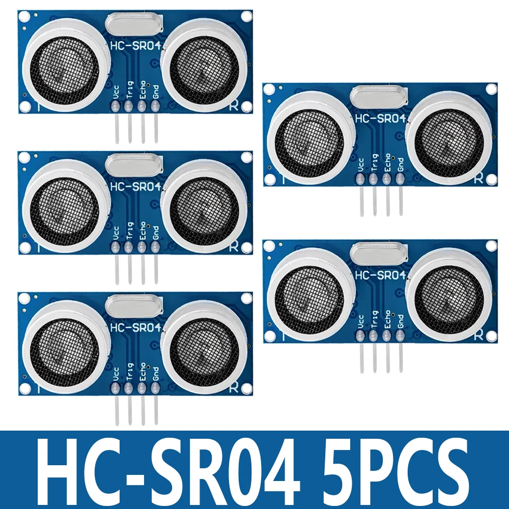 5 Moduli Sensore Ultrasuoni HC-SR04 Per Arduino E Progetti Fai-da-Te - Misurazione Distanza