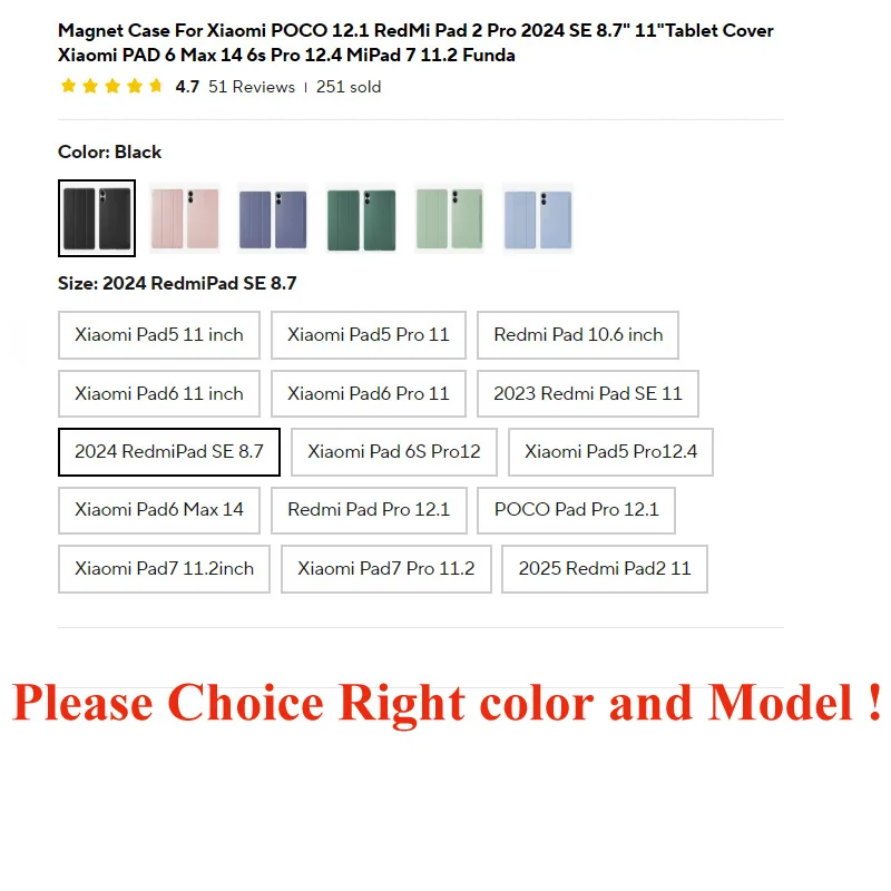 Premium PU Leather Tablet Stand Cover - Universal Fit
