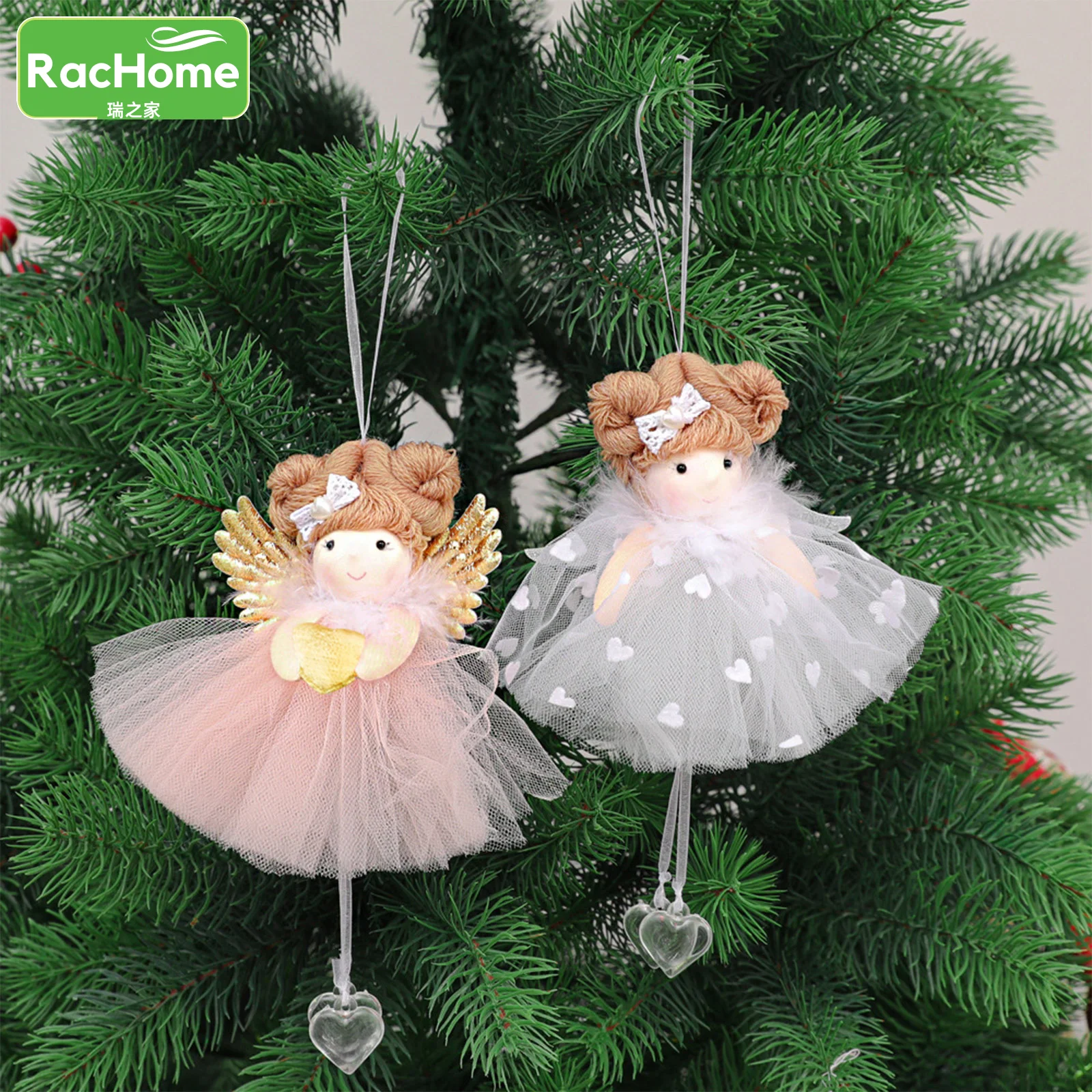 

Xmas Tree Pendant Christmas Decorations Noel Decor New Year 2023 Gifts Home Navidad Natal Christmas Angel Doll Hanging Ornaments