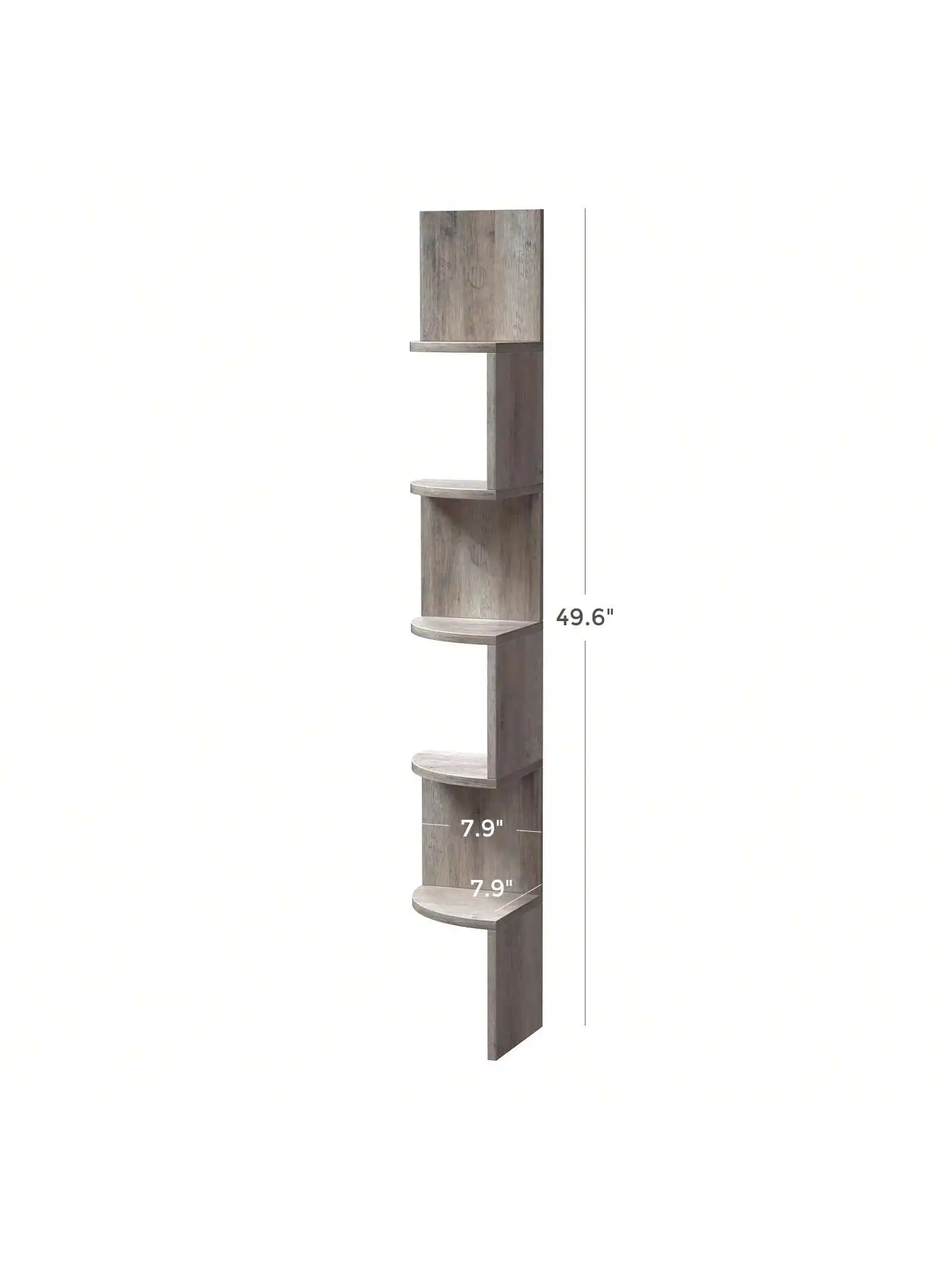 VASAGLE Corner Shelf Wall Mount, 5-Tier Floating Corner Bookshelf, Plant Shelf for Bedroom, Living Room, Bathroom, Home Office Best Sellers In Furniture