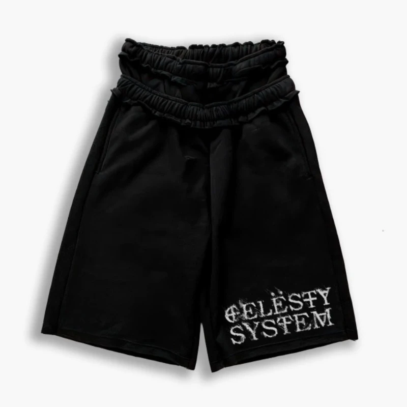 Y2K Hip Hop Loose Double Waist Shorts Unisex Summer Design Multi-Functional Comfortable Fit for Men And Women 5