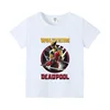 Deadpool Wolverine T-shirt for Kids Summer Short Sleeve Tee Boys Clothes Fashion Children's Clothing Friends Top Shirts Gifts 4
