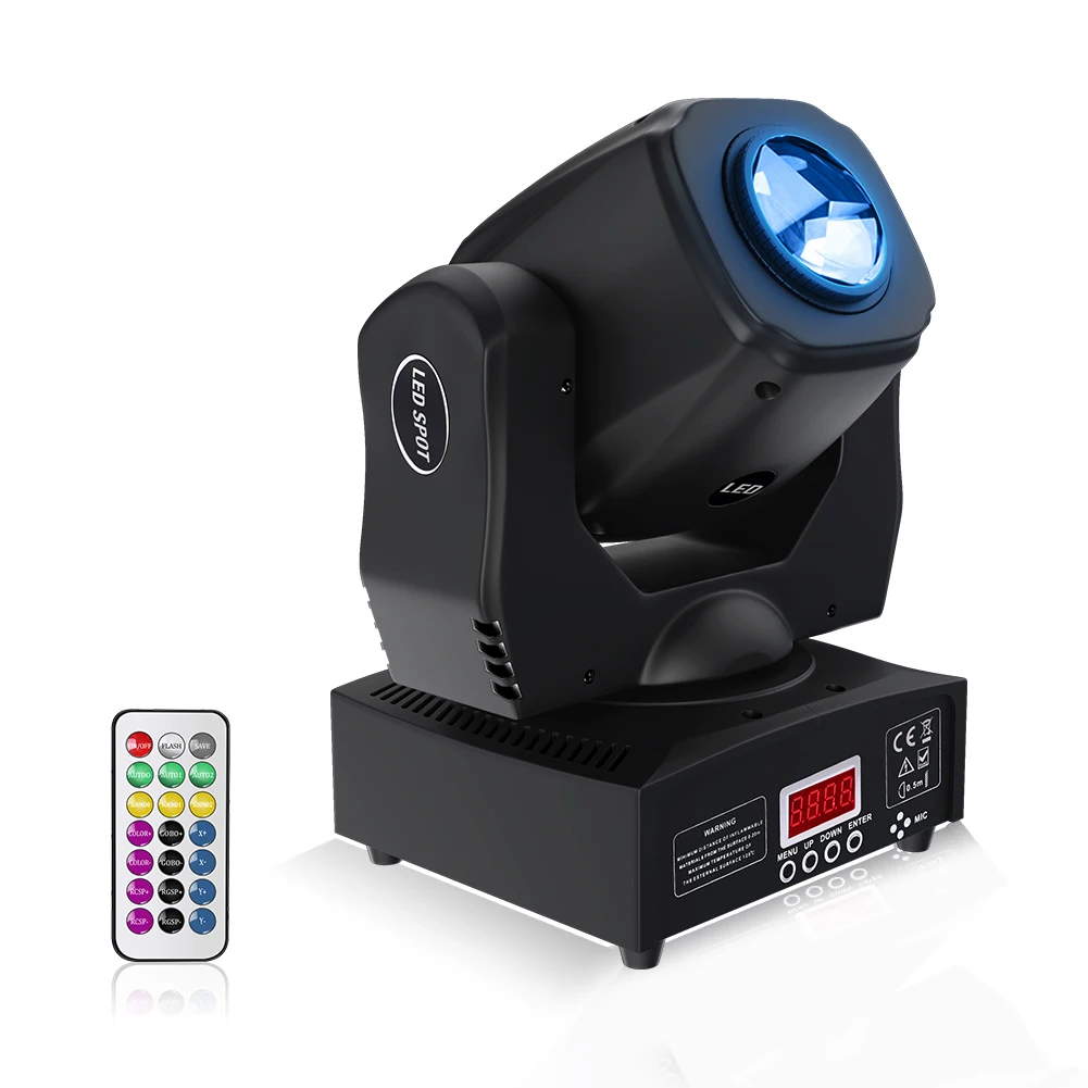 60W Spot Beam LED Moving Head Light with Remote 8 GOBO 8 Pattern Stage