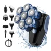 Men's Electric Head Shaver Razor Rechargeable Cordless Hair Shaving Razors For Bald Man 5 In 1 Waterproof Wet Dry Beard Trimmer 2