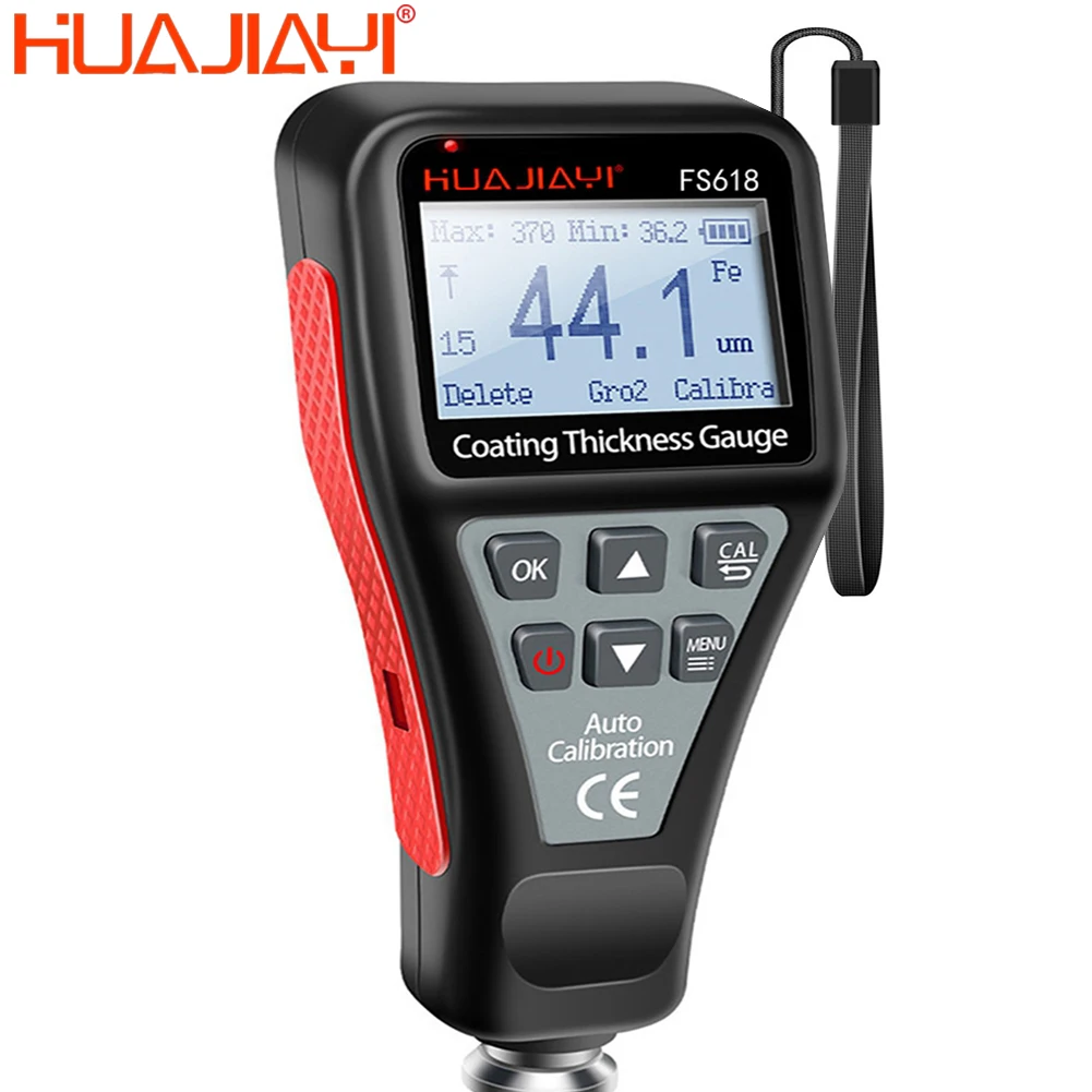 HUAJIAYI Professional Car Paint Thickness Gauge Set Digital Led Screen