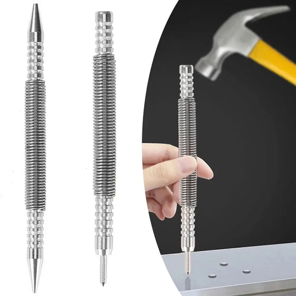 

Automatic Spring Center Punch Carpentry Tools Hole Drill Metal Center Punch Hammerless Door Pin Removal Nail Punches