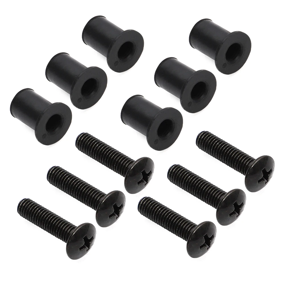 Yamaha Snowmobile rubber Windshield Screws And Rubber Nuts YZF R1 R6 R125 FZR400 XJ600 Replace 90179-05523 / 90150-05024-00