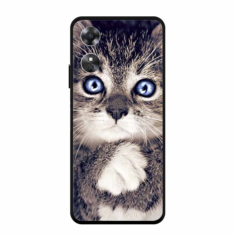 Cool Animal Design Black Edge Silicone Soft Phone Cover Case