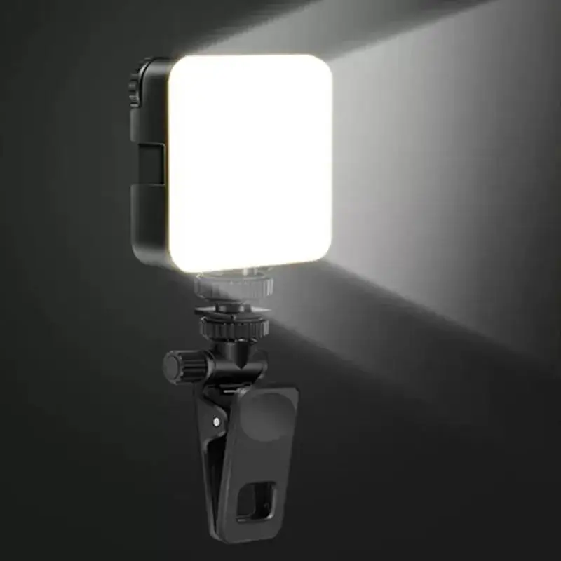 Selfie Fill Light Selfie Light Shooting Light Fill Light Photo Studio Light Live Stream Ring Light Mini Portable LED Video Light 5W 6500K Cell Phone Selfie Livestreaming with 3 Cold Shoe Vlog Lamp