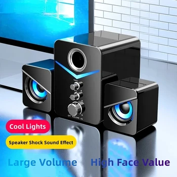 Bluetooth Speaker Home Theater Sound Bass System Mini Speakers Desktop Computer MP3 Player Audio for PC Phone Subwoofer Soundbar