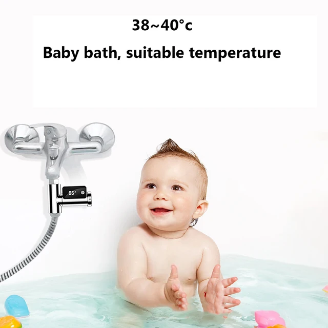 Vízfürdő -Mérő Csaptelep Hőmérő Fürdő Fürdőszoba Zuhanyzó Hőmérséklet -Érzékelő Monitor Celsius/Fahrenheit Intelligens Led Kijelző - Image 3
