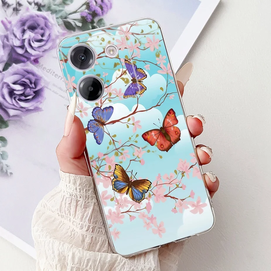 Luxury Fashion Painted Clear Silicone Phone Case - Slim Design