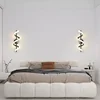 LED Wall Lamp Luxury Black White Gold Wall Decorative Lights For Bedroom Bedside Living Room Corridor Stairs Home Indoor Sconces 5
