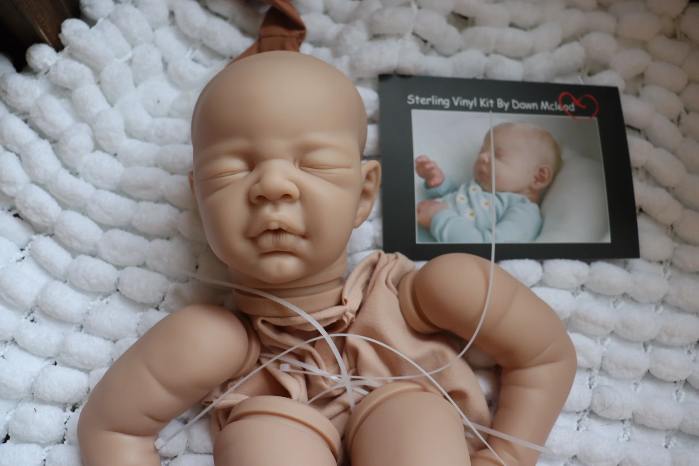 【start shipping】FBBD 23inch Reborn baby doll Sterling By Dawn Mcleod Unpainted Kits Fresh Color LifeLike DIY Parts