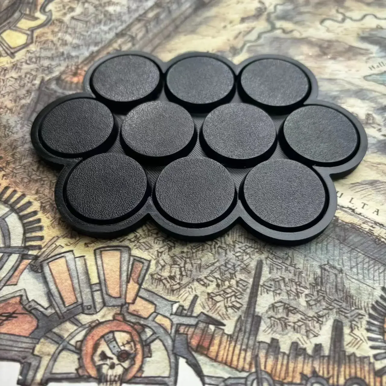 32mm Round Bases Tray 3D Printed Model Movement Tray for Warhammer