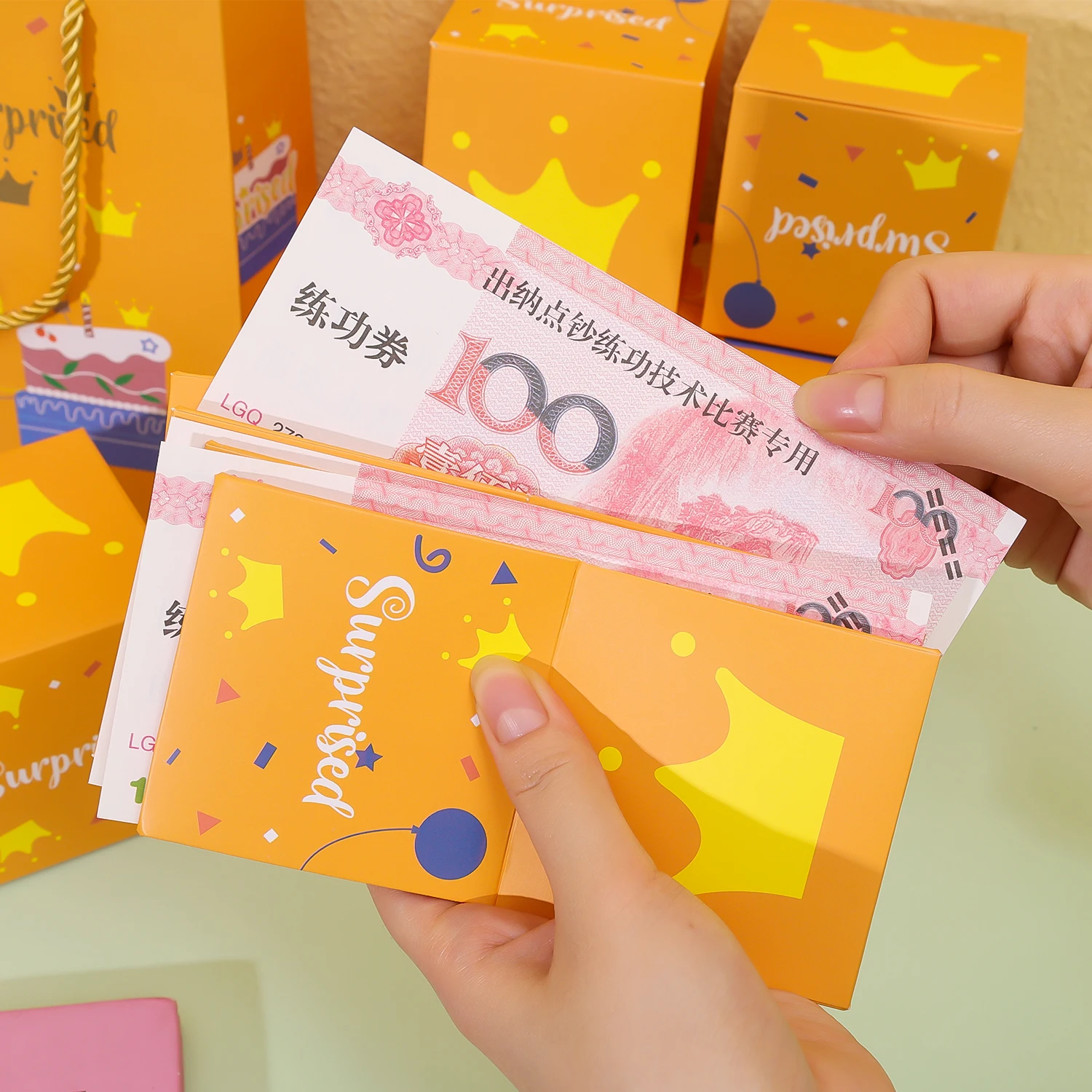 Folding Bounce Gifts Box Set, Creative Paper Jumping Boxes with Gift Bag, Valentine’s D... - SKU FBGB0916 - UGI Packaging