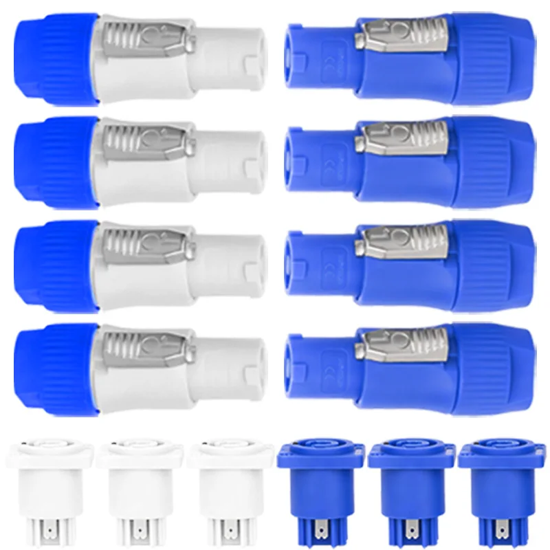 5pcsPowerconConnector3PinPowerPlugAdapterLockableCableConnectorChassisSocketnac3fcb3pinmaleplugadapter-AliExpress