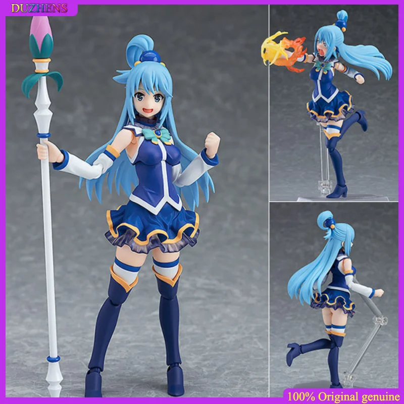 

100% Original genuine Konsuba God Blessing this wonderful world! Aqua figma PVC Action Figure Anime Figure Model Toys Doll Gift