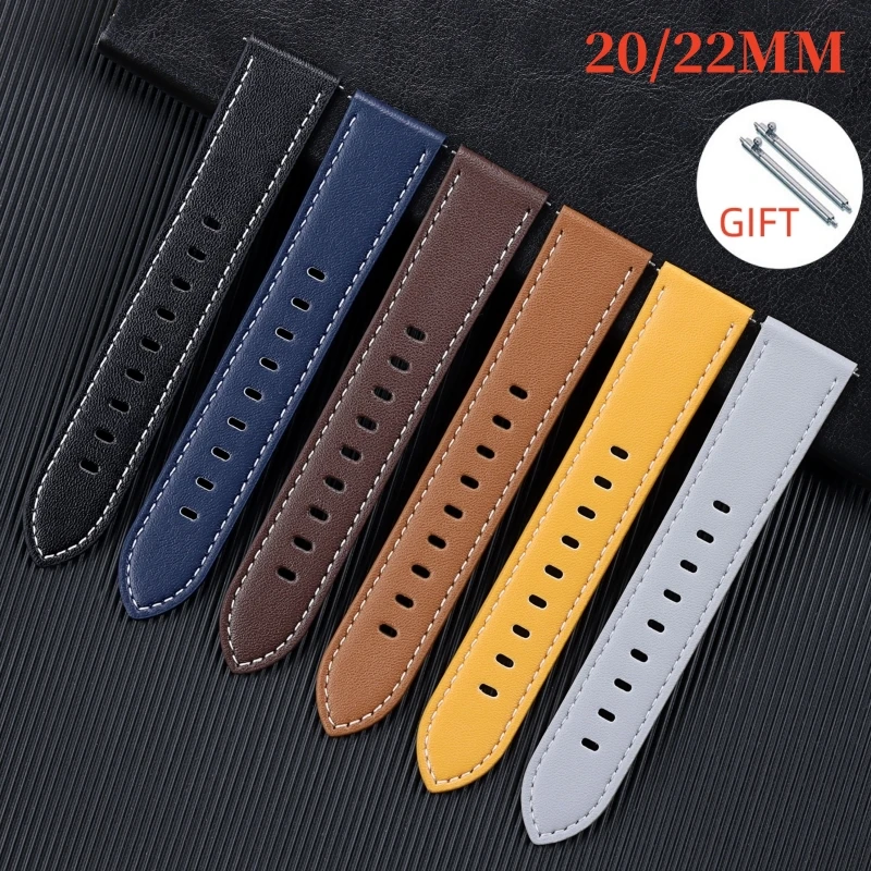 Bargain Great Faux Leather 22 mm Watch Band 1M-SP68G12B_K0028195 main image 0