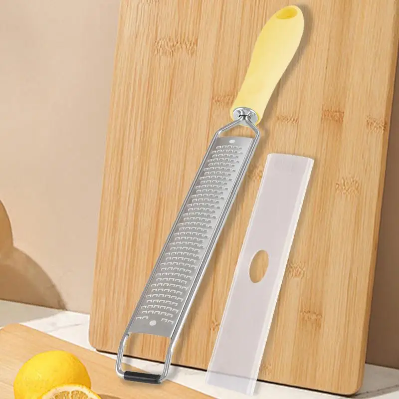 Lemon Zesters Tool Handheld Metal Vegetable Grater Cheese Grater Handheld with Protective Cover for Cheese Lemon Garlic Nutmeg