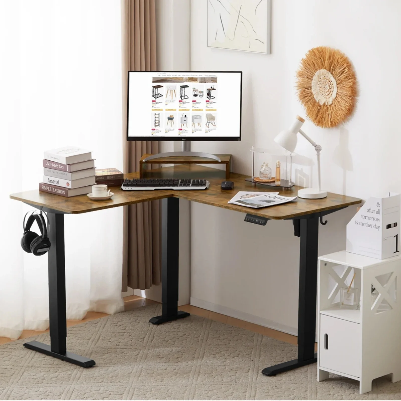 Elektrisch Verstelbaar Bureau / Thuiswerkplek - 140x70 Cm