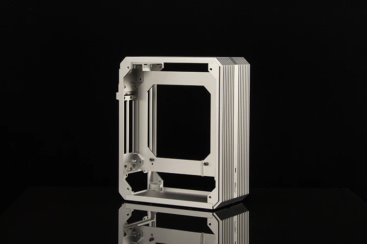 Small 1U power supply A4miniITX empty chassis aluminum alloy desktop computer DIY mini game office PC