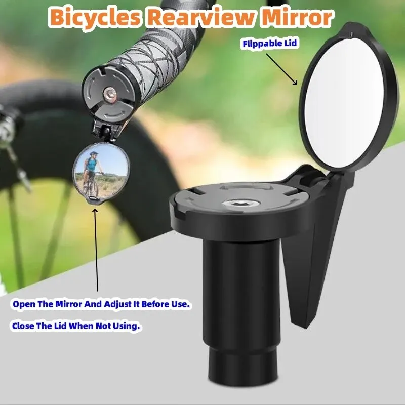Bicycle 1PC Rear View Convex Mirror Handlebar Drop Bar Mount Acrylic Lens Back Sight Reflector Light Weight Bicycle 1PC Rear View Convex Mirror Handlebar Drop Bar Mount Acrylic Lens Back Sight Reflector Light Weight