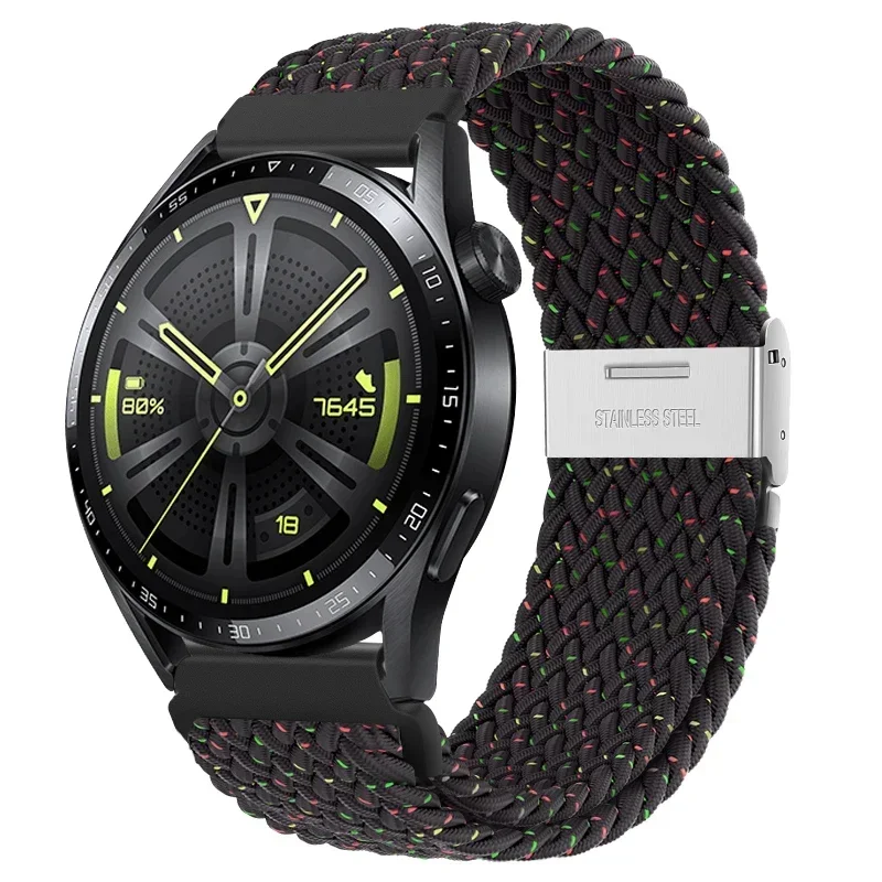 Braided Elastic Bracelet 20/22mm Smartwatch Strap