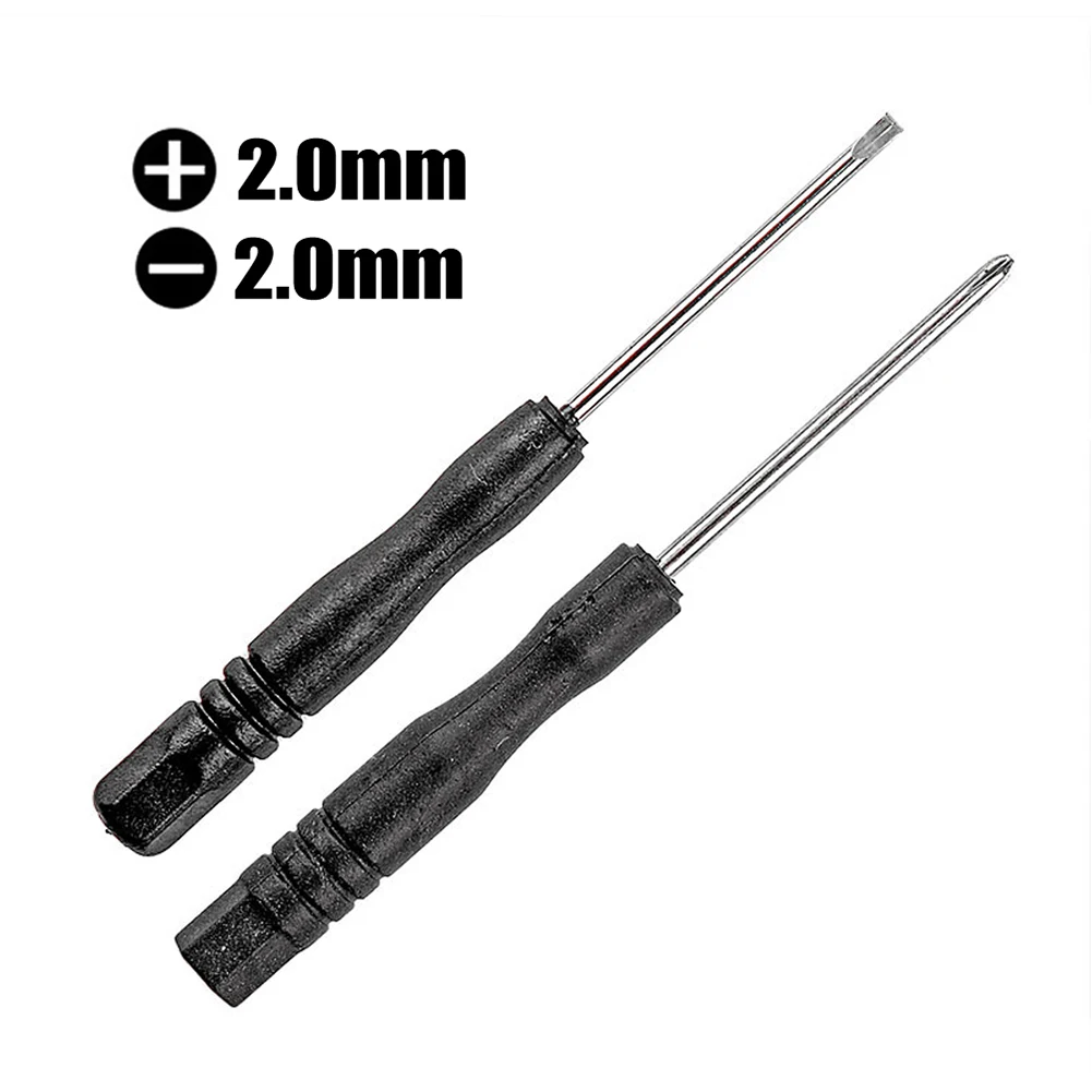 

10Pcs Black Handled Screwdriver Mini Screwdriver Small Mini Screwdriver Repair Tool Slotted Cross Screwdrivers 2mm