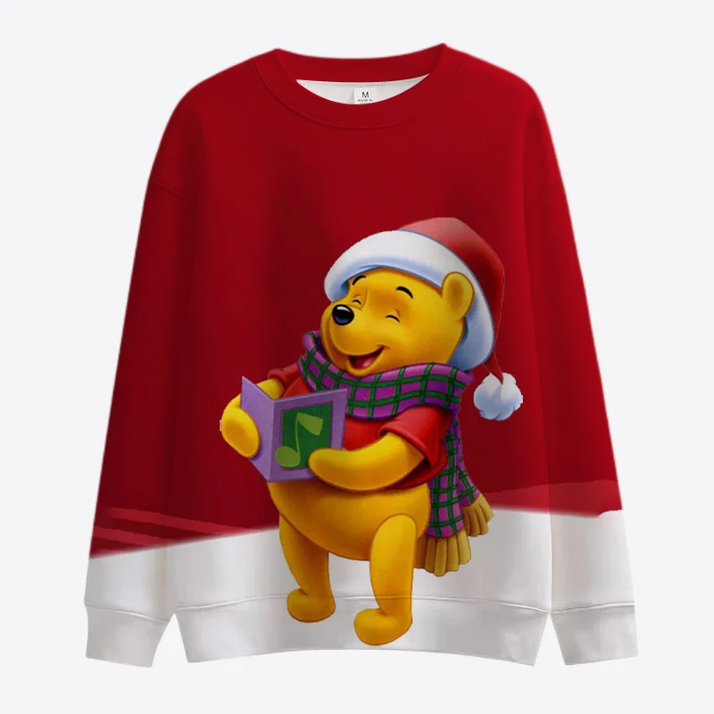 

Fashion Women Disney Brand Mickey and Minnie Anime Print Autumn Crew Neck Hoodless Regular Casual Long Sleeve Sweatshirt 2022