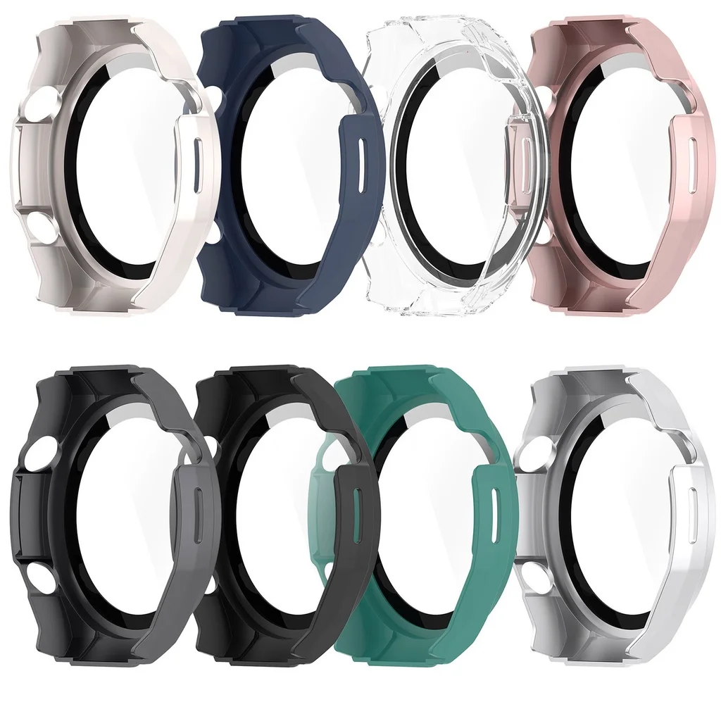 Watch Screen Protector Case Watch Accessories Watch Case Watch Protective Case Watch Cover Watch Protective Cover Glass Cover Case+Tempered Glass For Huawei Watch Ultimate Screen Protector Shell Anti-scratch Cover Bumper for Watch Ultimate Accessories