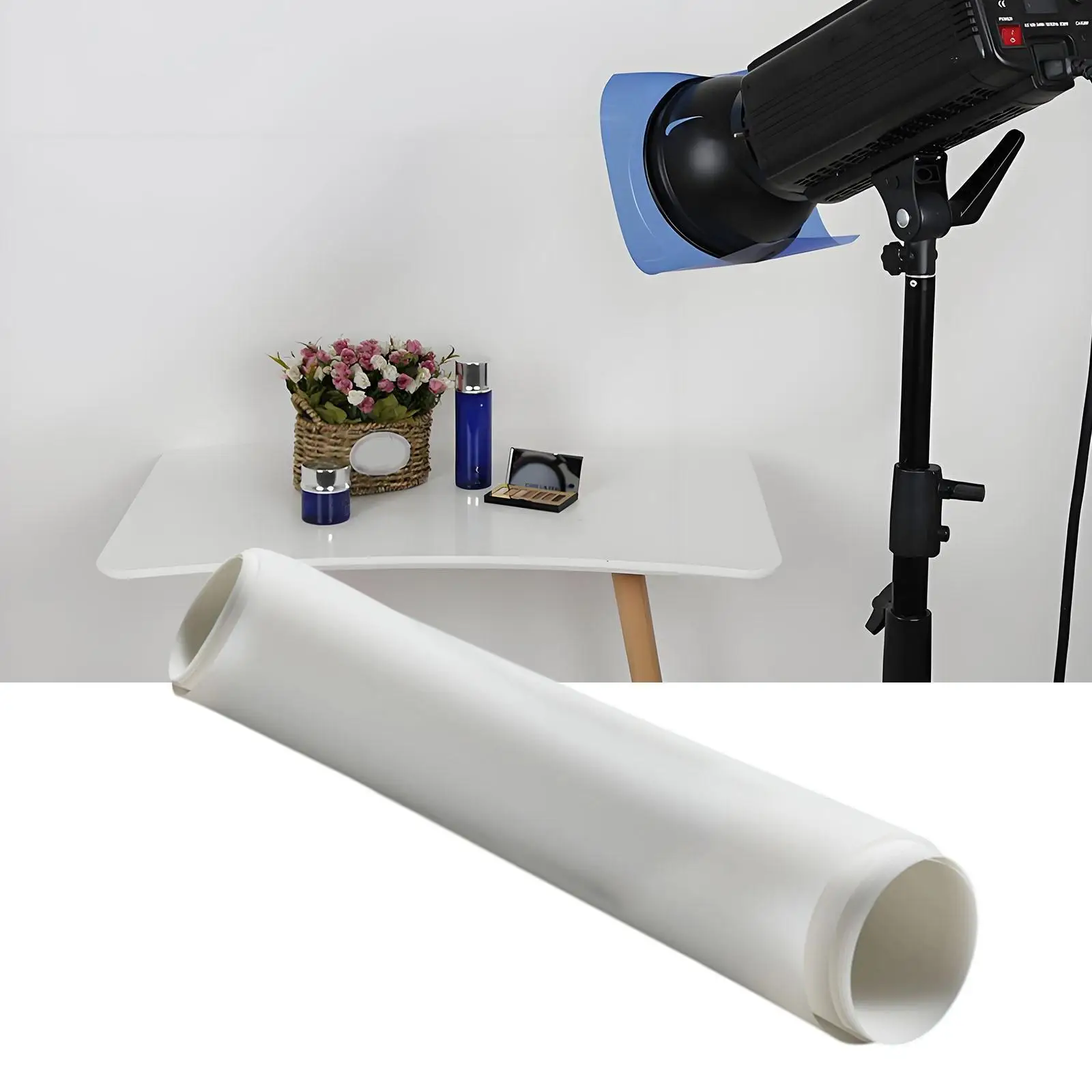 White Light Diffusion Film Sheet Roll for Studio Lighting and Photography