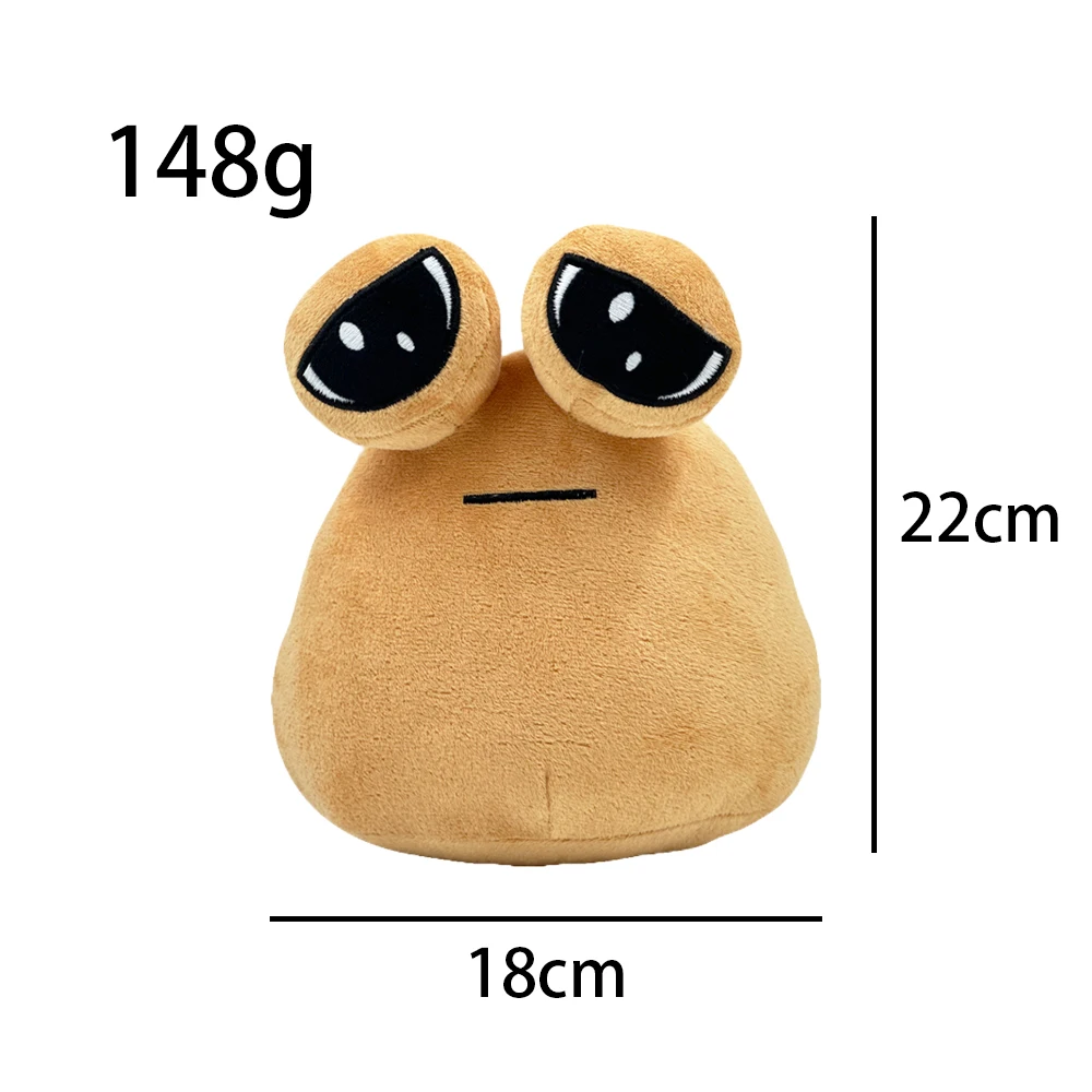 thumbnail image 1 of 22cm Anime Game The Maw Pou Plush Toys Cartoon plush eye mask pou cloak plush pou push slipper, 1 of 5