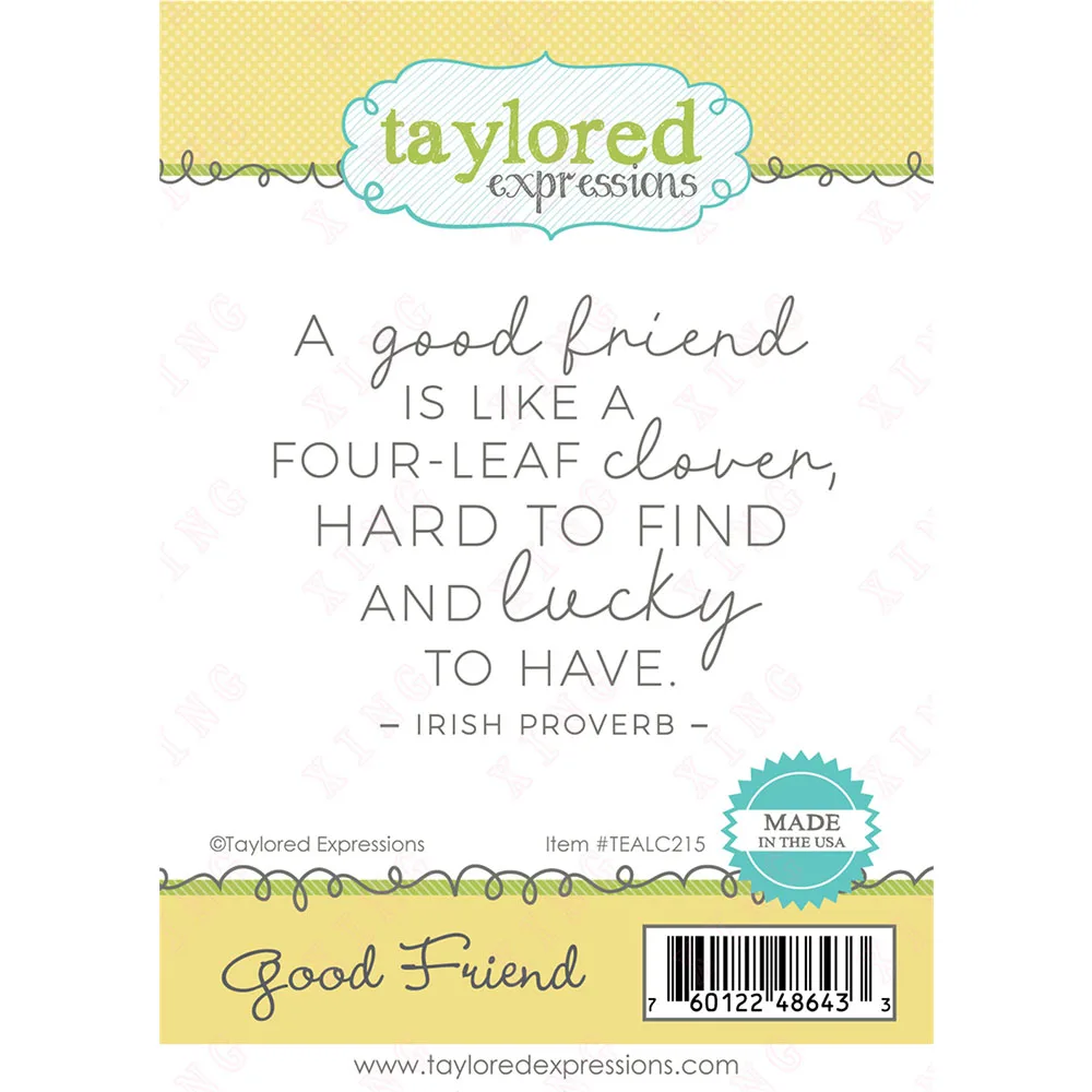 

Good Friend New Clear Silicone Stamps Scrapbook Diary Decoration Embossing Template Diy Greeting Card Handmade Craft Album Molds