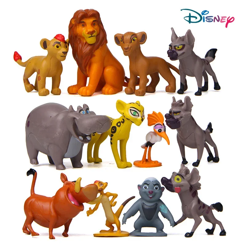 12 Pz/Set Disney Movie The Lion King Simba Nala Pumbaa Timon Zazu Anime Action Figures Bambole Modello Giocattoli Regalo Di Compleanno Per Bambini